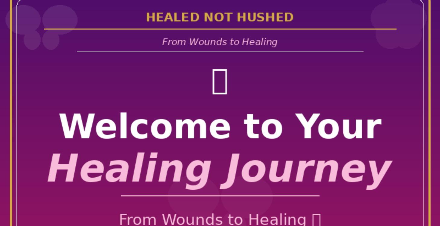 Welcome to Your Healing Journey