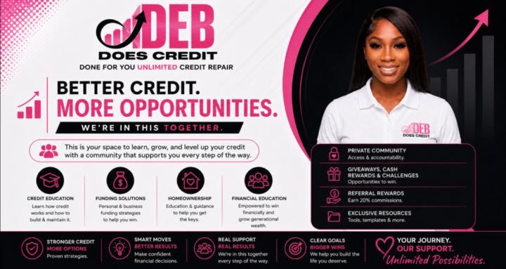 DEB DOES CREDIT ACADEMY cover