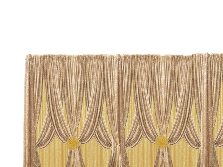 Champagne Triple Panel Backdrop