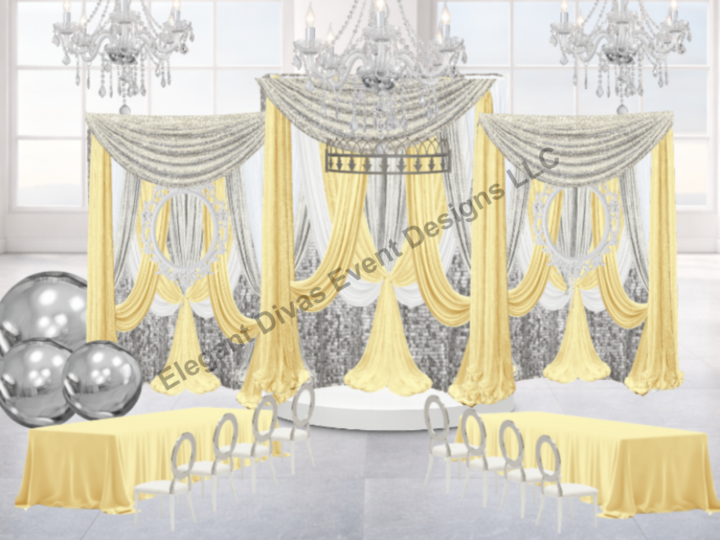 PDS Template of the Week :Pink, Silver, & White Quinceanera