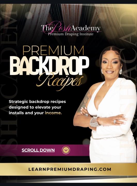 Level #2 unlock reward: posh backdrop recipes