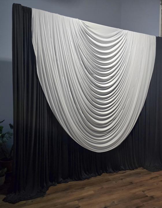6.5x9 ft Pre-made Swag WHITE