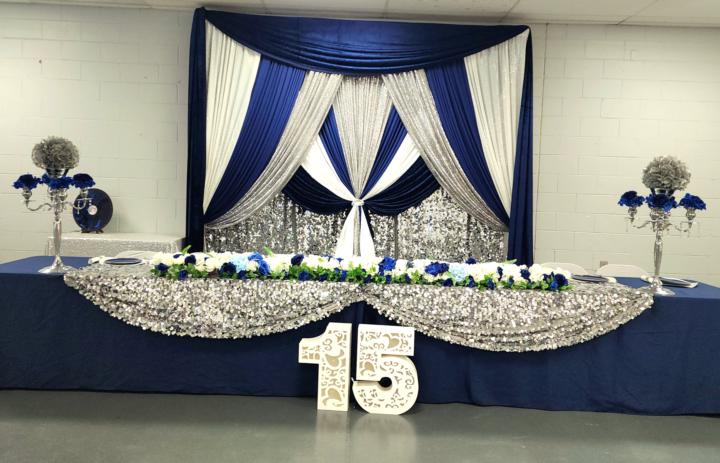 Quinceañera set up
