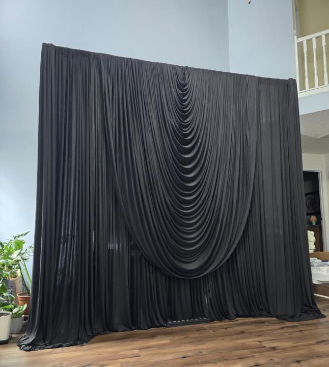 6.5 x 9 ft Pre-made Swag BLACK