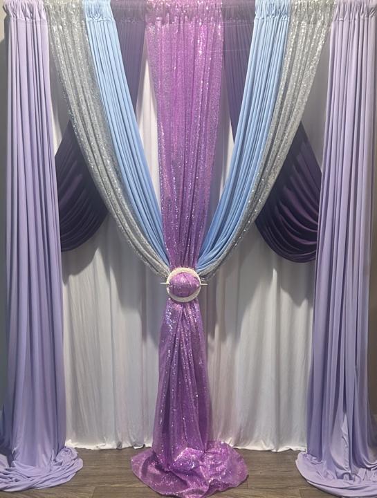 First at hand with draping