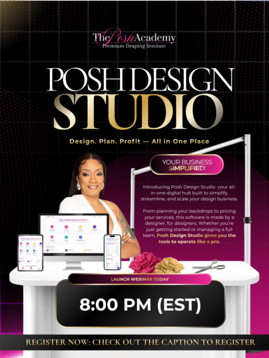 🚨 We’re LIVE right now - Posh Design Studio 🚨