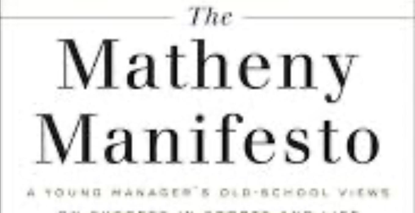 MLB Manager Mike Matheny: Matheny Manifesto