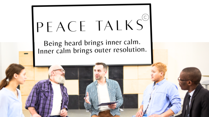 You are invited to join our 🕊 PEACE TALKS circle ⭕️ today!
