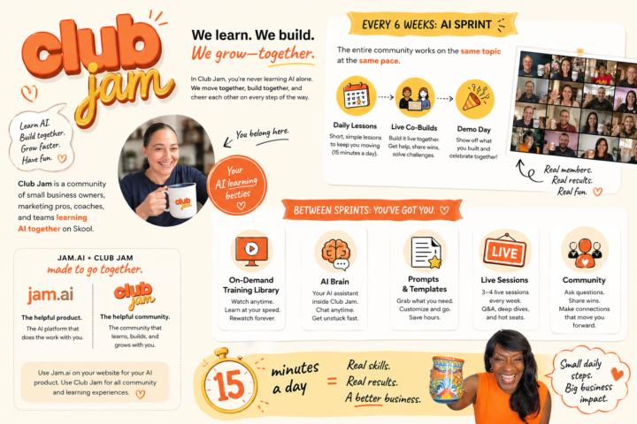 Grow your business in 🧡Club Jam