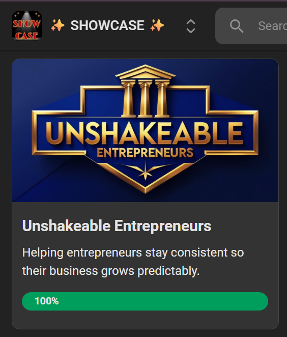 🎉 New Booth: Unshakeable Entrepreneurs