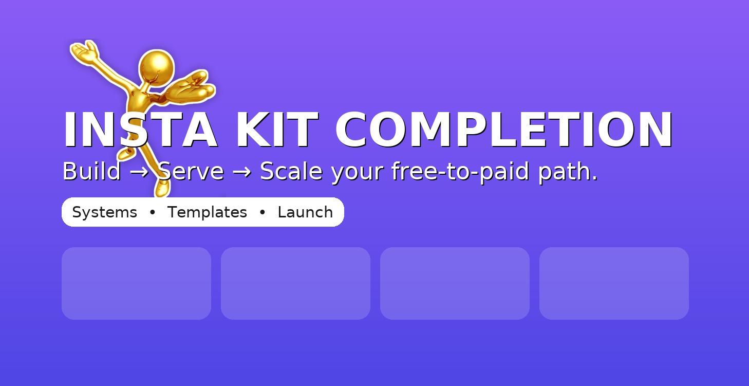 KoolSchool InstaKIT Completion BONUS!