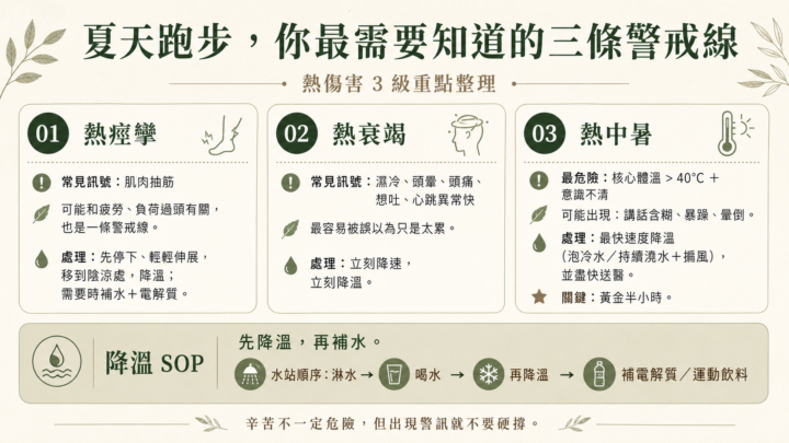 夏天跑步，你最需要知道的三條警戒線