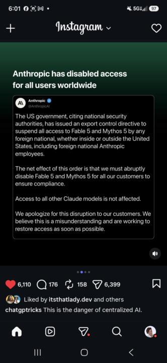 Claude Fable 5 Govt Shutdown 😫