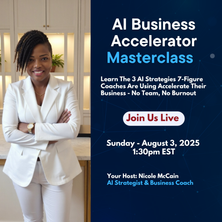 AI Business Accelerator Masterclass- Aug 3rd