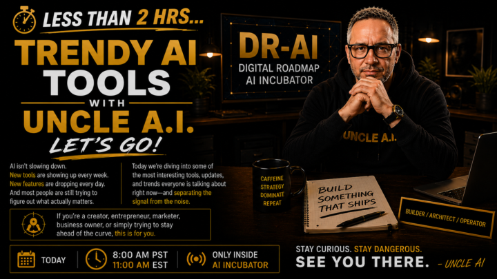 🚨 IN LESS THAN 2 HOURS... TRENDY AI TOOLS WITH UNCLE A.I.