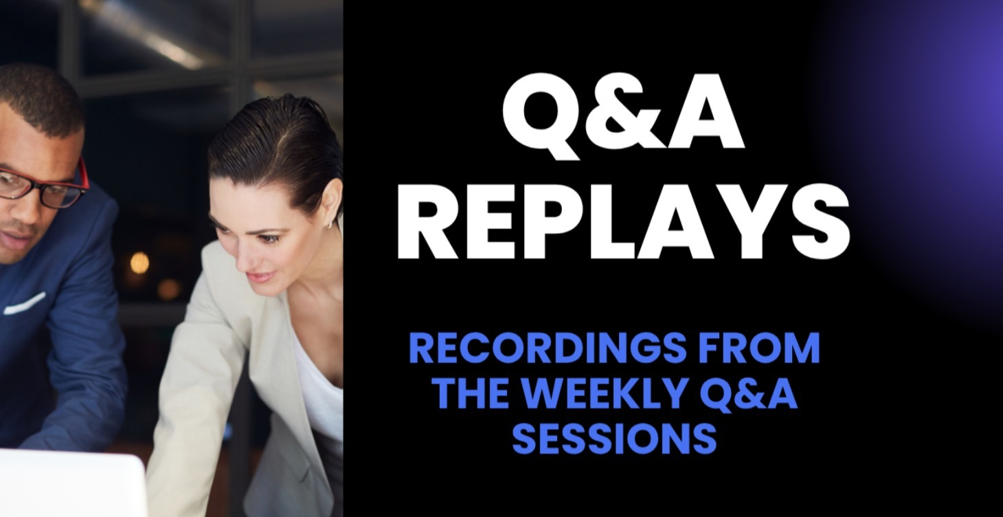 Weekly Q&A Replays