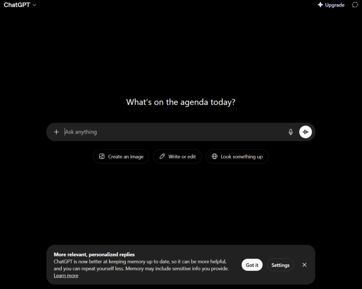 ChatGPT Memory Updates