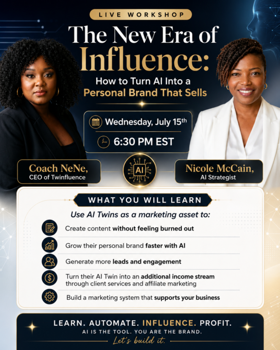 Market Your Business With Your AI Twin - Wednesday!🎊