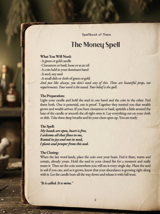 ✦ The Money Spell ✦
