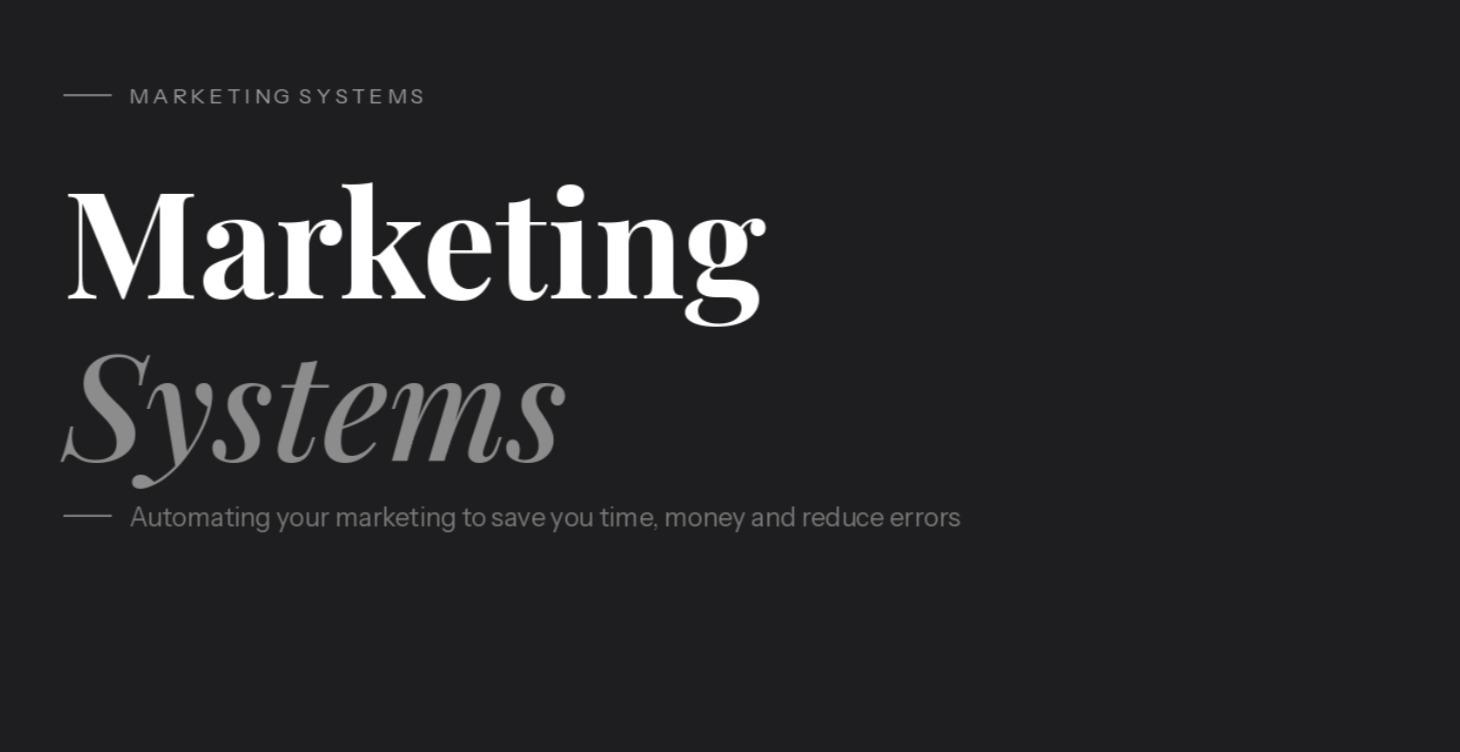 Marketing Systems