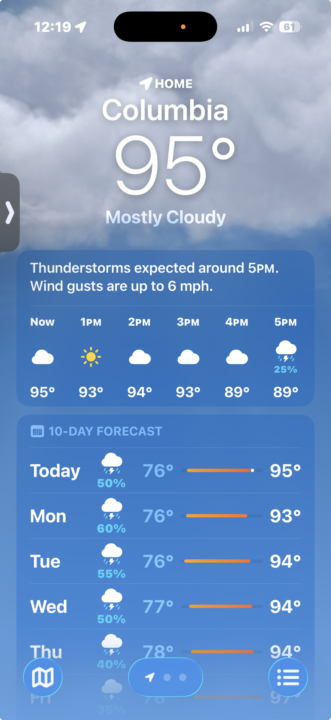Weather poker