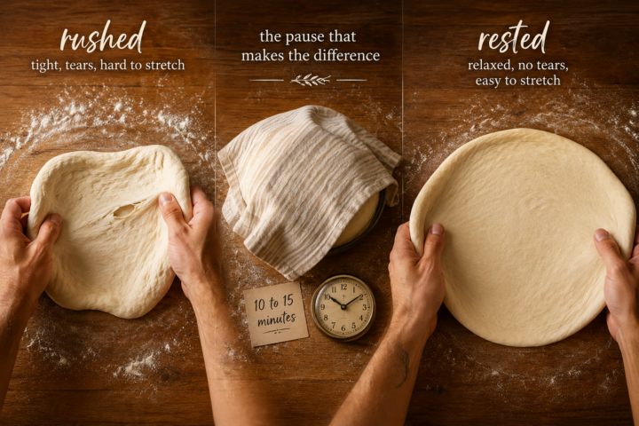🍕 Pizza dough is just bread dough that learned to relax