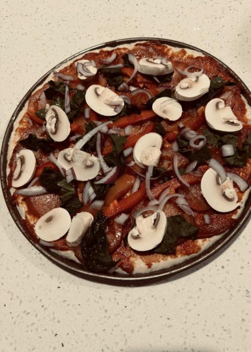 Sourdough Vegetarian pizza 