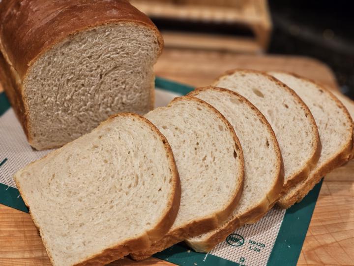 Tangzhong soft white sandwich loaf