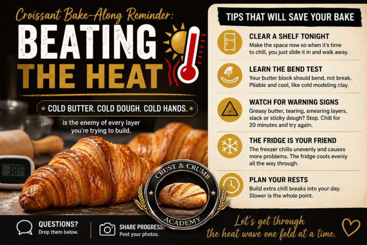 USA🥐 Croissant Bake-Along Reminder: Beating the Heat 🥐🔥