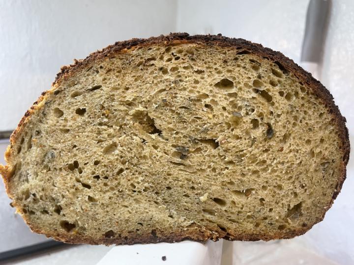 Khorasan (Kamut) bread with Za'atar and Thyme