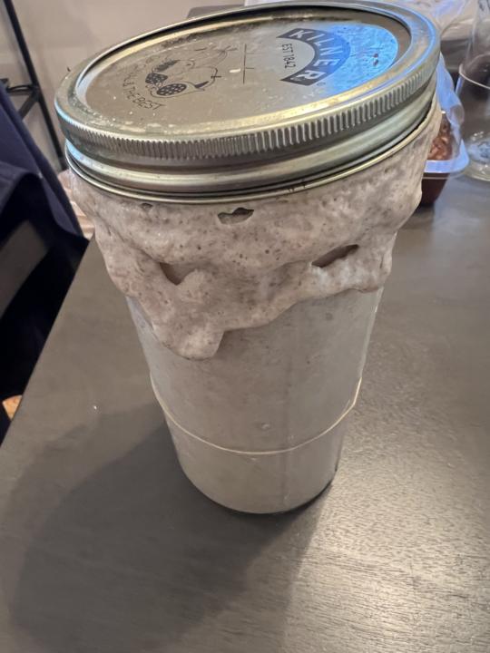 Blending flour just out of curiosity… 