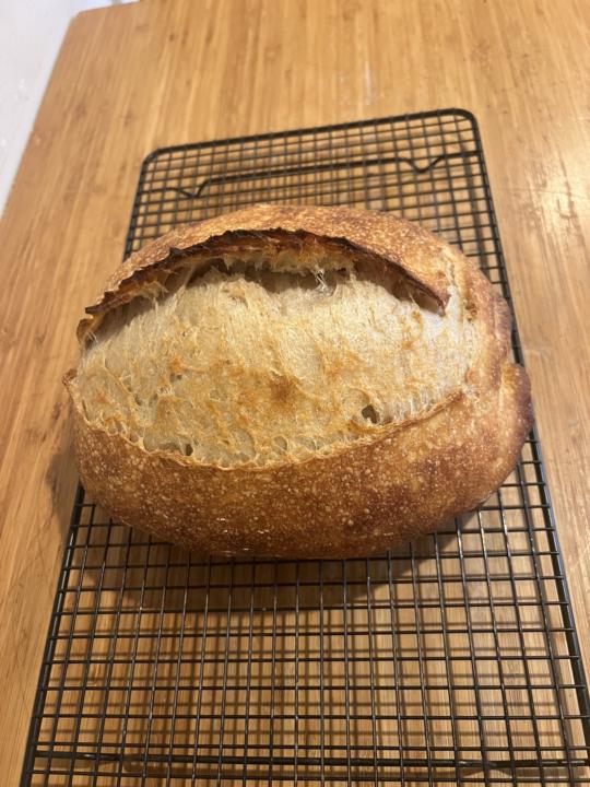 Low & slow 80% hydration batard in under 6 hours…