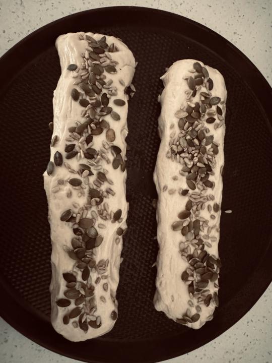 My Sourdough Ciabatta  seeded rolls ..verdict delicious to the palate @Henry Hunter and other bakers..🥖🥖🥖🥖💛🇦🇺