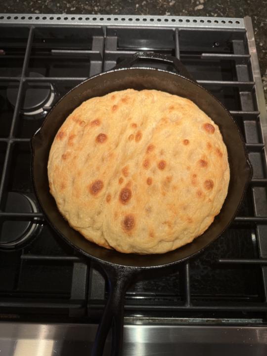 Ligurian-Style Focaccia In Cast Iron Skillet