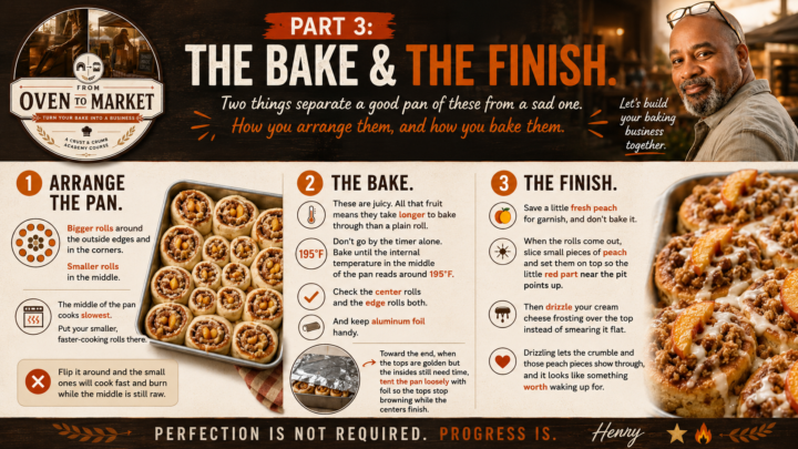 Part 3: the bake and the finish.