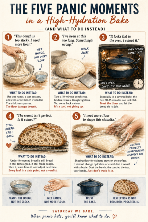 The Five Panic Moments in a High-Hydration Bake (And What to Do Instead)