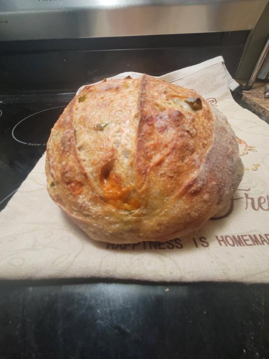 Latest serrano cheddar loaf!  