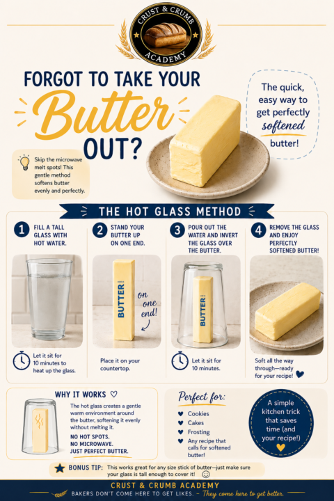 Most bakers know they need softened butter.