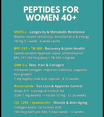 PEPTIDES FOR WOMEN 40+