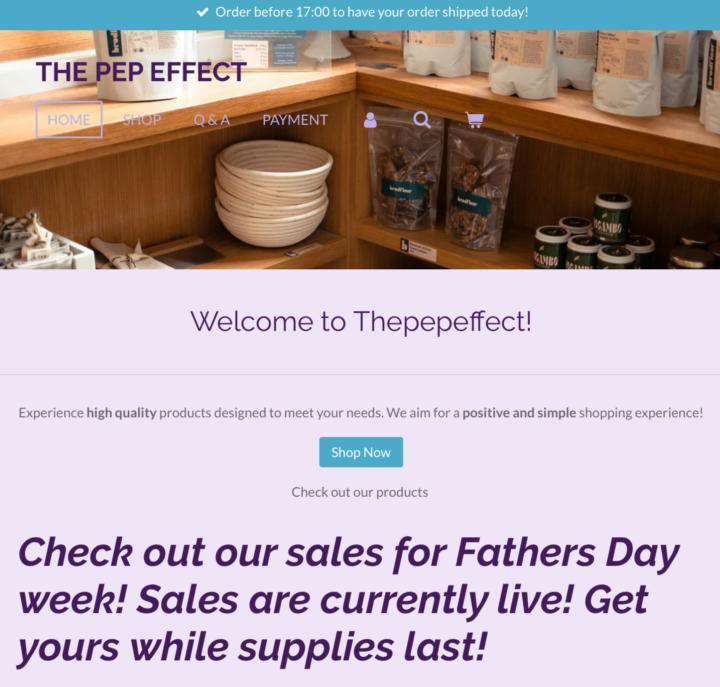 The Pep Effect