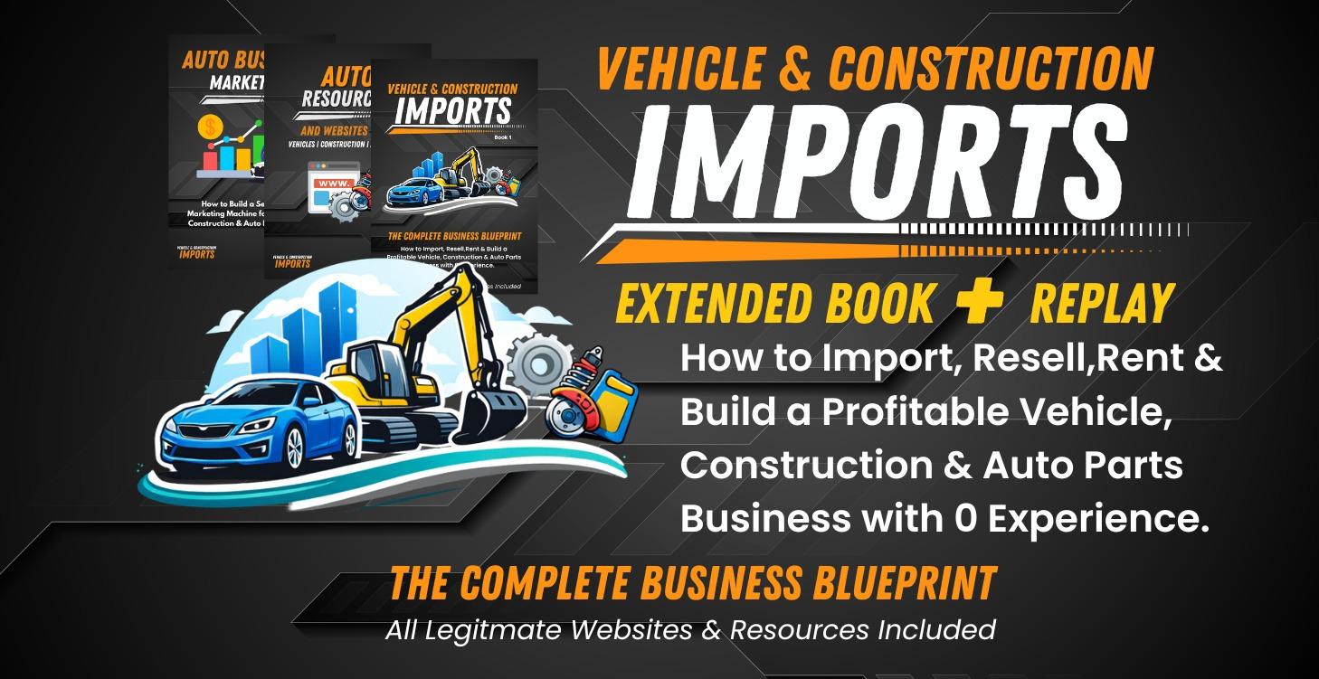 Vehicle & Construction Imports (Replay+ Book)