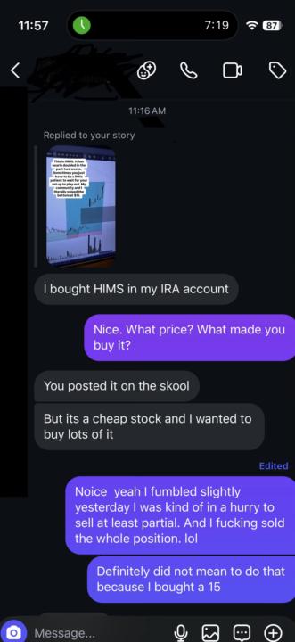 Member Win — HIMS (+80%)