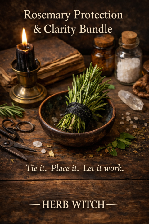 🌿 Witchy DIY: Rosemary Protection & Clarity Bundle