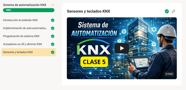 Nuevo curso de Sistema de automatización KNX