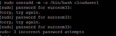 sudo password not working