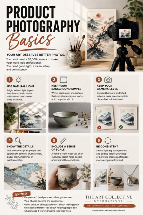 📸 Product Photography 101: Helping Your Work Sell Before Someone Holds It