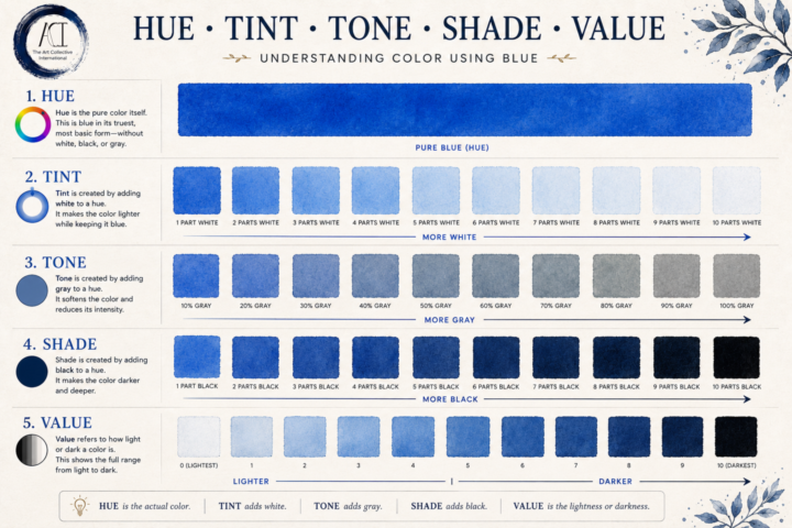 🎨 Hue, Tint, Tone, Shade & Value