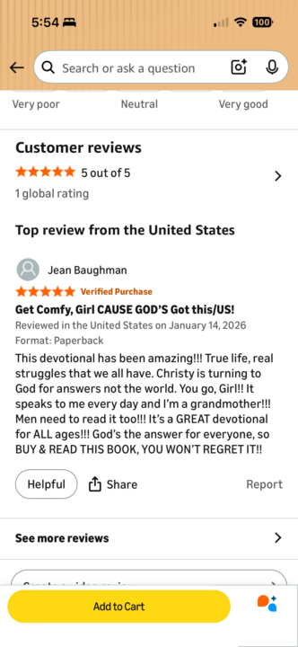 ✨ Another 5-Star Amazon Review! ✨