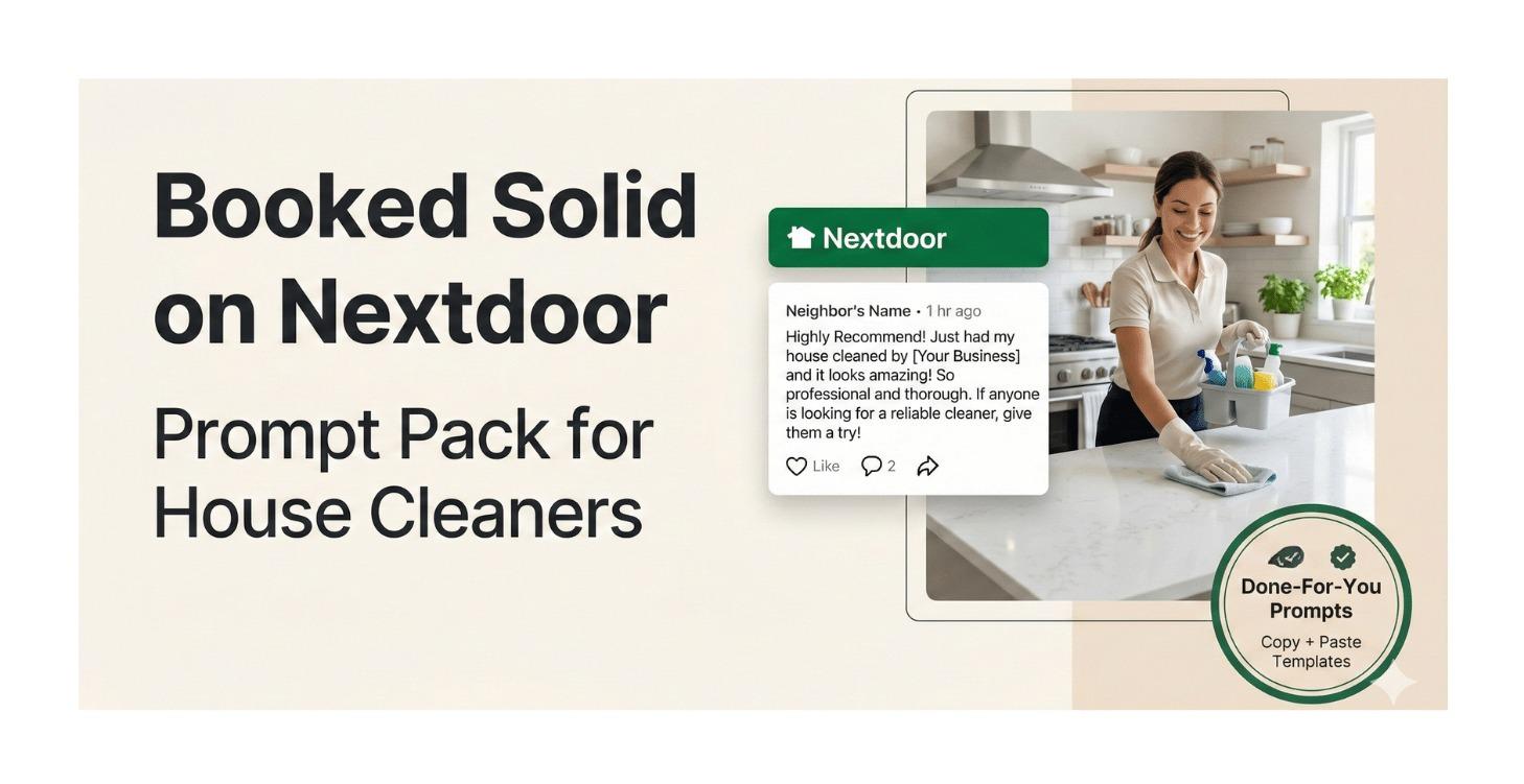 Booked Solid On Nextdoor: Prompt Pack