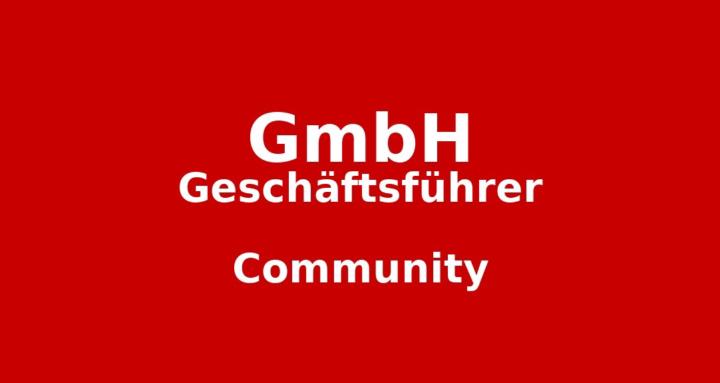 GmbH-Geschäftsführer Community